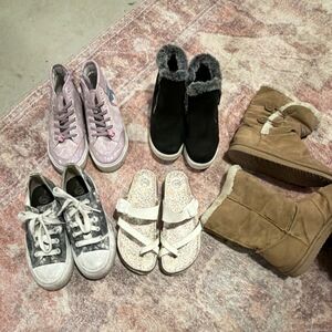 lot of 5 Girls Size 3 Shoes Boot Disney Soda Sneaker Wonder Nation Sandal